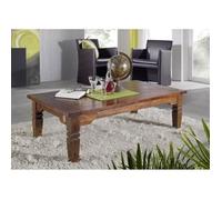 Table basse 135x75cm - Bois massif d'acacia laqué (Nougat) - OXFORD #429