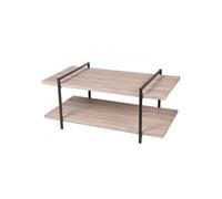 Generique Table basse Dock à 2 étagères Noir G