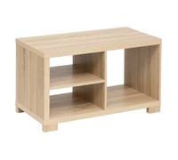 Table basse 2 niveaux ""Bivoak"" effet bois naturel - Atmosphera createur d'interieur