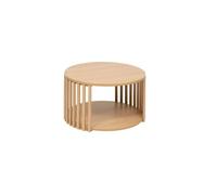 5five Table basse Slat 60 x 60 x 35 cm, 2 niveaux, tasseaux