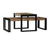 Table basse 2 pc d'appoint Mobilier de salon Surface meuble d'Intérieur vidaXL v