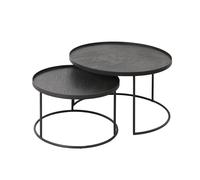 Table basse 2 pièces Noir Rond S/L Ethnicraft - 5404023601476