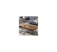 Table basse 2 tiroirs 110x60x40 cm en bois de sheesham massif - SURATE
