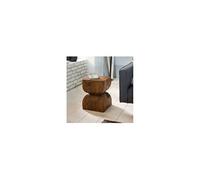 Table basse 30x30x45 cm en bois de sheesham massif