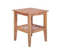 vidaXL Table basse 40x40x50 cm Carrée Teck solide