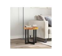 Vidaxl Table Basse 40 X 45 Cm Bois De Teck Massif Et Polyrésine
