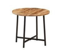 vidaXL Table basse 45×45×40 cm bois de manguier solide et fer multicolore