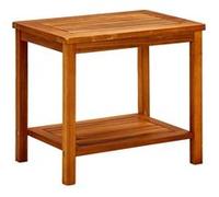 Table basse 50x35x45 cm Bois d acacia solide Couleur naturelle du bois avec grains uniques variant par pi G