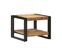 Table basse 50x50x38 cm bois de manguier massif brut G