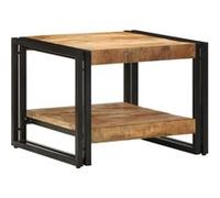 Table basse 50x50x38 cm bois de manguier massif brut