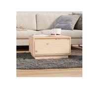 Table Basse Blanc 55x56x32 cm Bois Massif de Pin Table d'Appoint Salon vidaXL