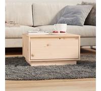 Vidaxl Table Basse 55x56x32 Cm Bois Massif De Pin Marron