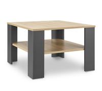 Table basse 60 x 60 x 40 cm Gris foncé, aspect bois