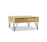 Vidaxl Table Basse 80 X 80 X 40 Cm Teck Massif