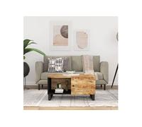 Table basse 80x50x40 cm Bois de manguier solide et d ingénierie
