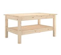 vidaXL Table Basse Table d'Appoint Rangement Table Centrale Bout de Canapé Salon Salle de Séjour Intérieur 80x50x40 cm Bois Massif de Pin