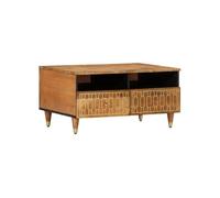 vidaXL Table basse 80x54x40 cm bois de manguier massif Marron