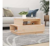 Table Basse 80x55x40,5cm Bois Massif de Pin Table d'Appoint Multicolore vidaXL