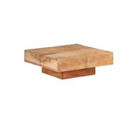vidaXL Table basse d'appoint en acacia massif 80×80×28 cm