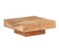 vidaXL Table basse d'appoint en acacia massif 80×80×28 cm