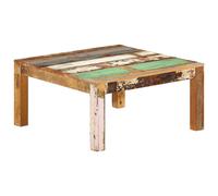 Vidaxl Table Basse 80x80x40 Cm Bois De Récupération Massif Marron