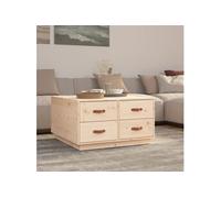 821517 vidaXL Table basse 80x80x45 cm Bois massif de pin