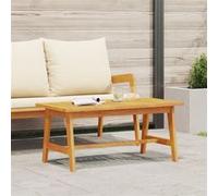 vidaXL Table basse Set Al Fresco – Bois d'acacia massif, huile naturelle 90x45x40 cm – Extérieur