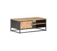 vidaXL Table basse 90x50x35 cm Bois d'acacia massif Marron