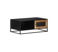 Table basse 90x50x35 cm Bois de manguier brut