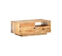 Vidaxl Table Basse 90x50x35 Cm Bois Solide De Manguier Marron