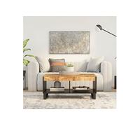 Vidaxl Table Basse 90x50x40 Cm Bois De Manguier Massif Marron