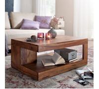 Table basse 90x60x40 cm en bois de sheesham massif