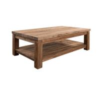 Table basse 90x90 Teck brut Teck naturel BASSANO N° 140