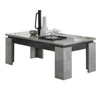 HOFFMAN - Table Basse à 4 Pieds Gris Aspect Pierre -