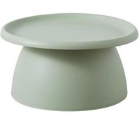 Table Basse à Piédestal Rond Moderne Table Basse en Plastique Champignon Nordique Petite Table Basse De Balcon Table Basse Simple Modern Plastic Mi, Green Solid Color, 28" L x 28" W x 14" H