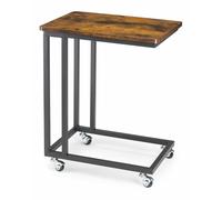 Table basse à roulettes LOFT 35x61x50 cmReproduction noir et marron