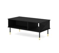 Table basse - AC-Déco - Woody - Noir - L 110 x l 55 cm - Design contemporain - A monter soi-même