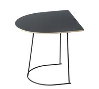 Table basse aérée, table d'appoint demi-taille, noire Muuto - 5710562171722