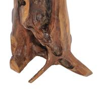 Table basse - AKOZON - Bois de teck massif - 40 x 40 cm - Aspect bois