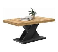 IDMarket - Table Basse Alicia Plateau Bois et Pied X Noir