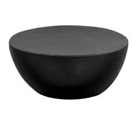 vidaXL Table basse Aluminium martelé 70 x 30 cm Noir