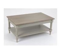 Table Basse - AMADEUS - Édouard - Bois massif - Gris - Romantique