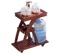 Table basse amovible avec roulettes en bois massif multifonction Kung Fu Support de rangement pratique