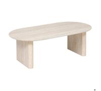 Atmosphera – Table basse Anaya – MDF effet travertin Beige 120x60x40 cm