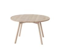 Table Basse Andersen Furniture C2 Ø80 Chêne Pigmenté Blanc
