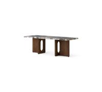 Audo Copenhagen Table basse Androgyne 45x120 cm Grey galaxy-chêne foncé
