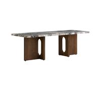 Table Basse Audo Androgyne 120x45 Chêne Teinté foncé/Gris Galaxy