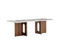 Audo Androgyne Table Noyer/ Calacatta Viola Marbre