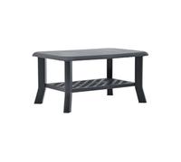 Table Basse Anthracite 90 X 60 X 46 Cm Plastique - Vidaxl Gris