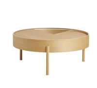 Table Basse Arc Chêne Huilé Ø89